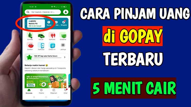 Cara Tarik Tunai GoPay Pinjam