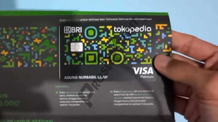 Daftar Tokopedia Card Berhasil