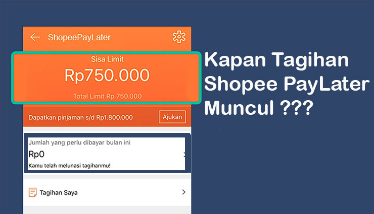 Kapan Tagihan Shopee PayLater Muncul