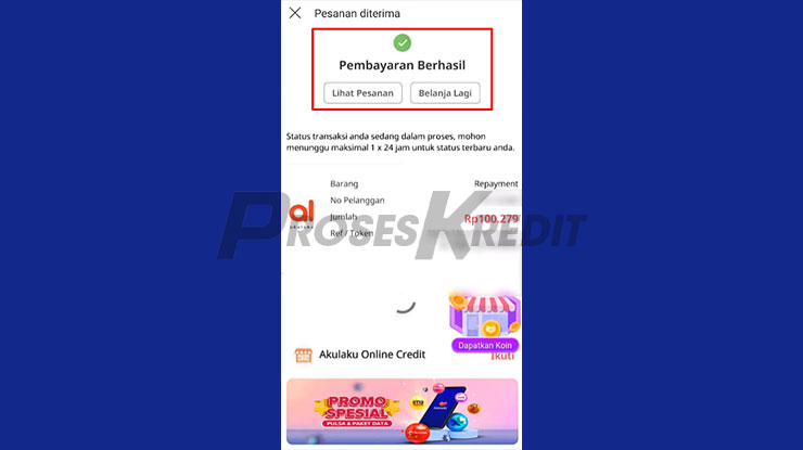 Pembayaran Lazada PayLater Pakai OVO Berhasil