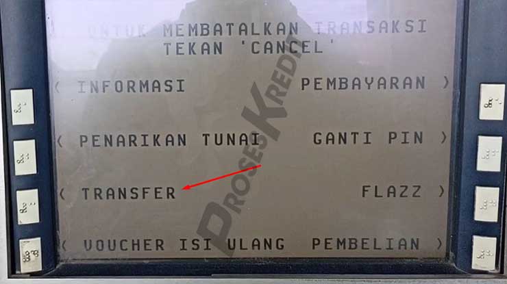 Tekan Menu Transfer