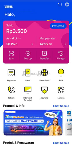 1 Buka Aplikasi Astrapay