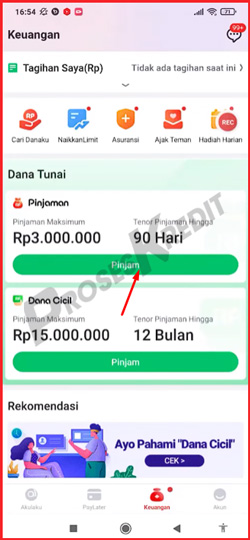 2 Pilih PInjaman