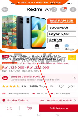 4 Klik Beli Sekarang