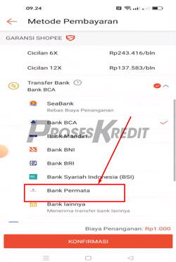 6 Pilih Metode Pembayaran Kredivo