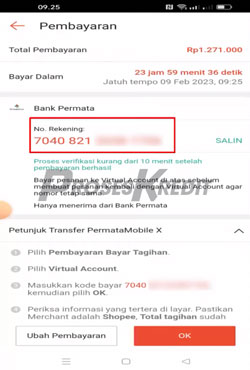 8 Salin Nomor Rekening