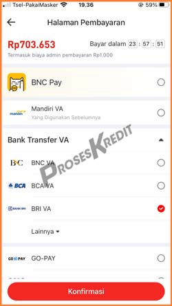 Pilih Transfer Bank BRI