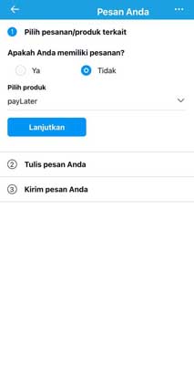 chat Traveloka Paylater