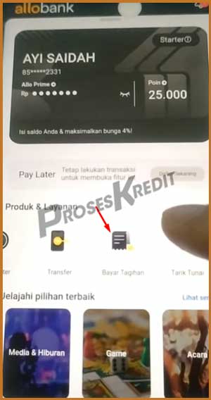 2 Pilih Bayar Tagihan