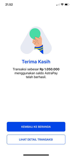 Pembayaran Berhasil