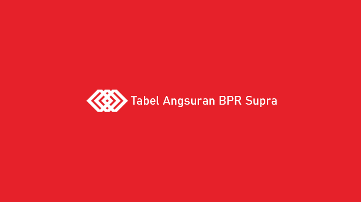 tabel angsuran BPR Supra