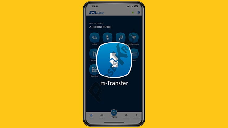 Masuk ke Menu Transfer