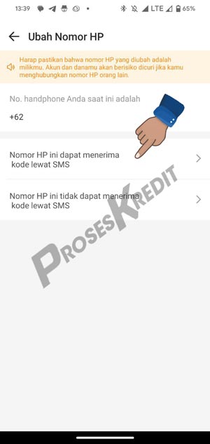 Pilih Nomor Bisa Terima SMS atau Tidak