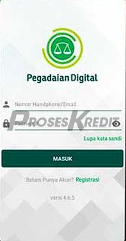 1. Buka Pegadaian Digital