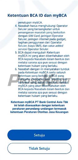 4. Pahami Ketentuan BCA ID dan myBCA
