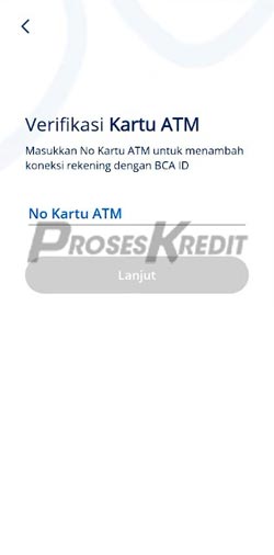 7. Masukkan Nomor Kartu ATM BCA