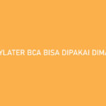 PayLater BCA Bisa Dipakai Dimana Saja Simak Daftarnya!