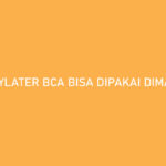 PayLater BCA Bisa Dipakai Dimana Saja Simak Daftarnya!