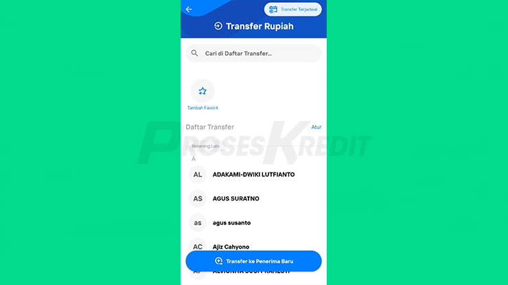 Transfer Ke Penerima Baru